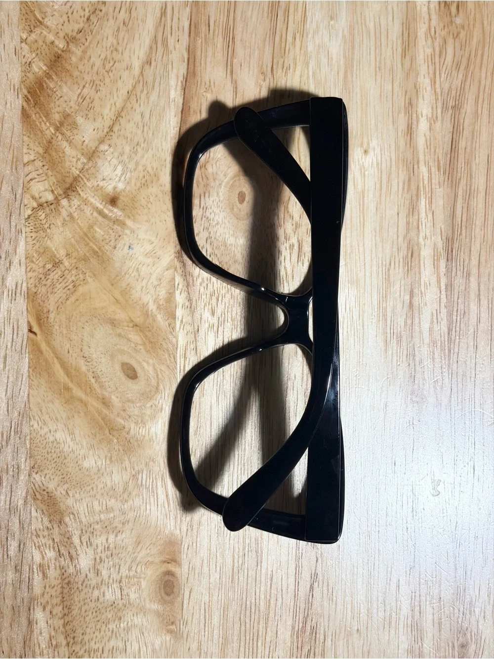 Solid All Black Bold Cat Eye Fashion Glasses